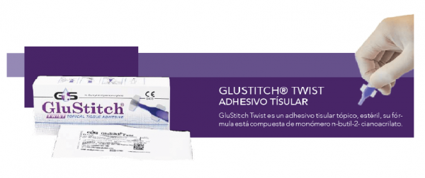 GLUSTITCH® TWIST ADHESIVO TÍSULAR VIOLETA 12 PZAS. – GLTWC12V