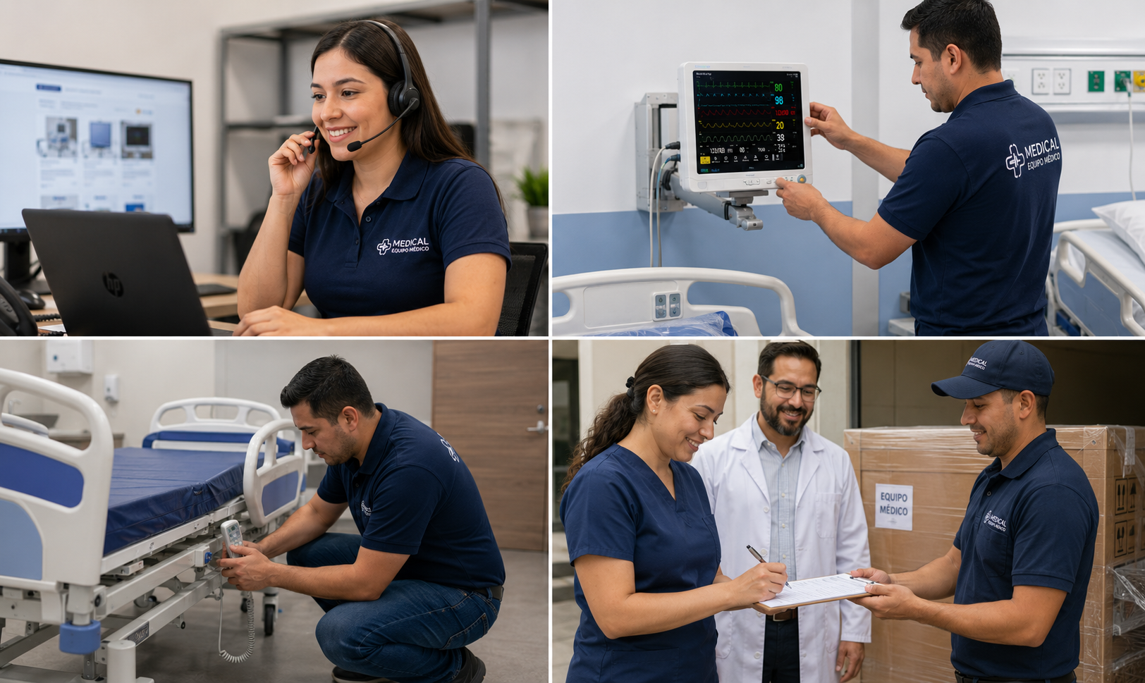 Entrega de equipo médico