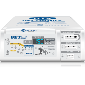 Unidad de electrocirugía veterinaria Deltronix VET 2SB de 150 W