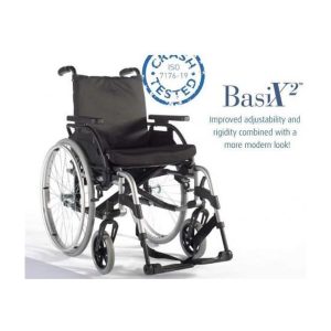 Silla de ruedas Sunrise Breezy Basix2 gris de 43 cm