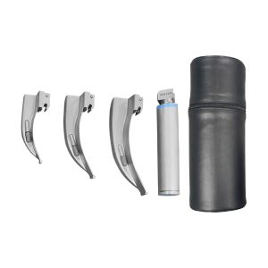 Estuche de laringoscopio Hergom Macintosh H2-117, 3 hojas, luz estándar