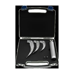 Juego de laringoscopio HEMCO MACMER, 3 hojas LED