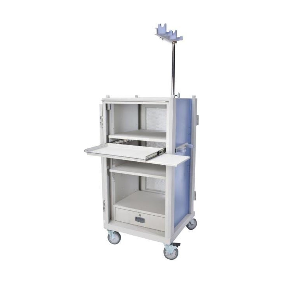 Carro Endoscopia Cerrado (incluye brazo lateral con soporte mando y conector) CRENC
