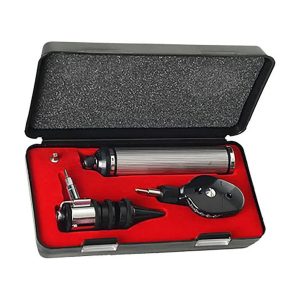 Estuche de diagnóstico Gowllands 3028N, otoscopio y oftalmoscopio de luz estándar
