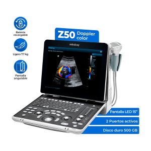 Ultrasonido portátil Mindray Z50 | Convexo + Endocavitario