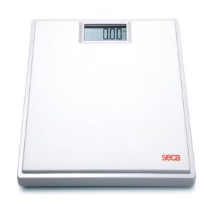 BASCULA DIGITAL DE PISO CLARA BLANCO 150 KG DIV100G MOD 803