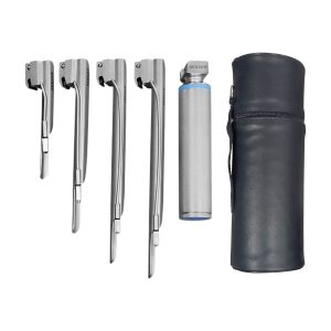 Estuche de laringoscopio Hergom Miller H2-691, 4 hojas, luz estándar