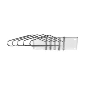 Colgador de pared de 5 mandiles inoxidable CLMP5I