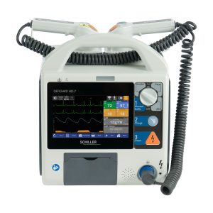 Desfibrilador monitor SCHILLER DEFIGARD HD-7 con marcapasos, SpO₂ y PANI
