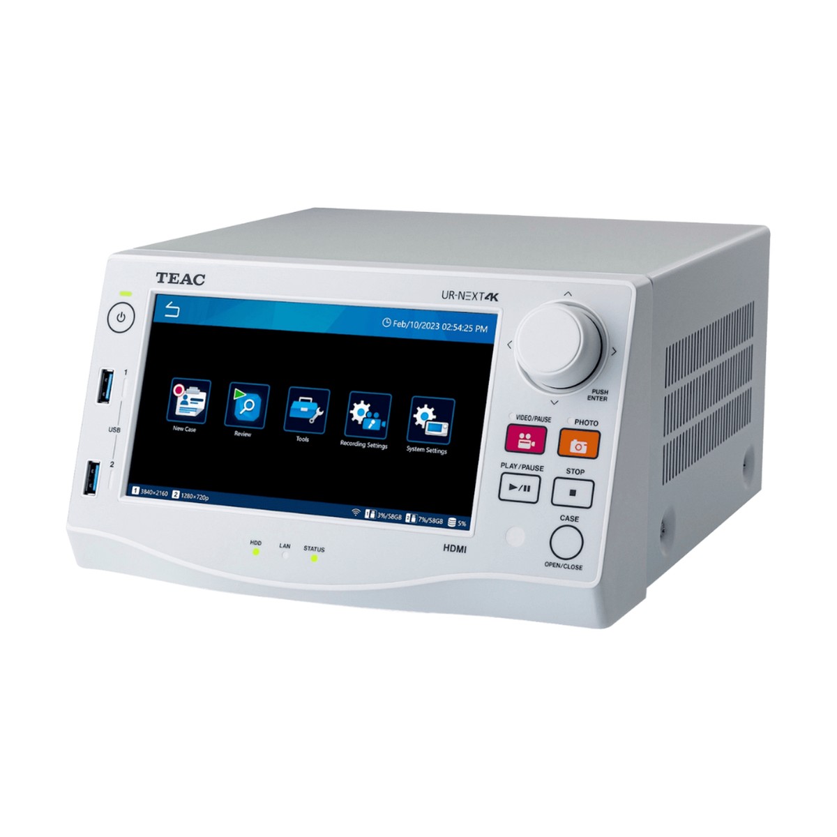 Grabador de video médico TEAC UR-NEXT4KH 4K HDMI, 2 TB