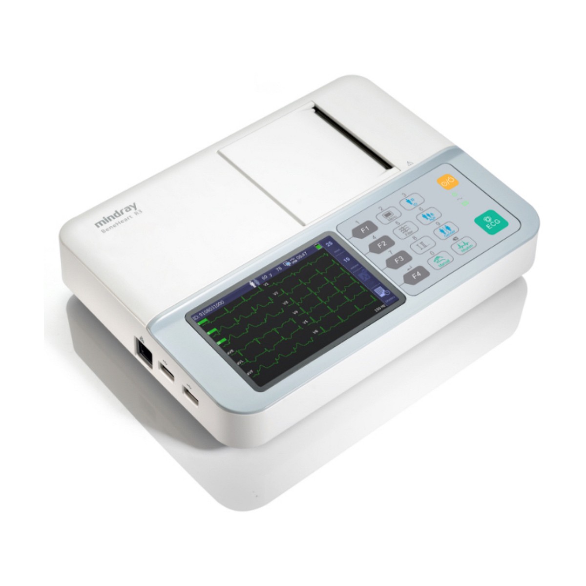 Electrocardiógrafo Mindray BeneHeart R3 de 12 derivaciones con impresión de 3 canales