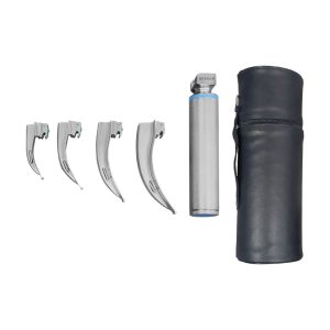 Estuche de laringoscopio Hergom Macintosh H2-690, 4 hojas, luz estándar