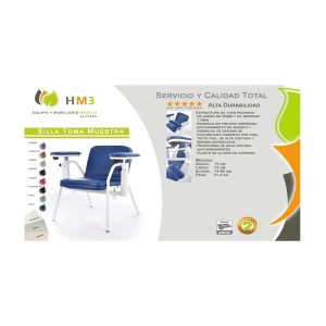 Silla HM3 para toma de muestras sin cajón