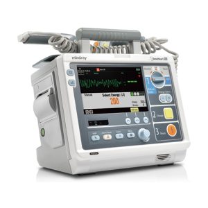 Desfibrilador-monitor Mindray BeneHeart D3 con ECG, SpO₂ y marcapasos transcutáneo