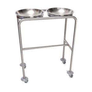 Porta lebrillo doble inoxidable 304 (no incluye lebrillos) PLDI