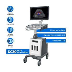 Ultrasonido estacionario Mindray DC30 | Convexo + Endocavitario