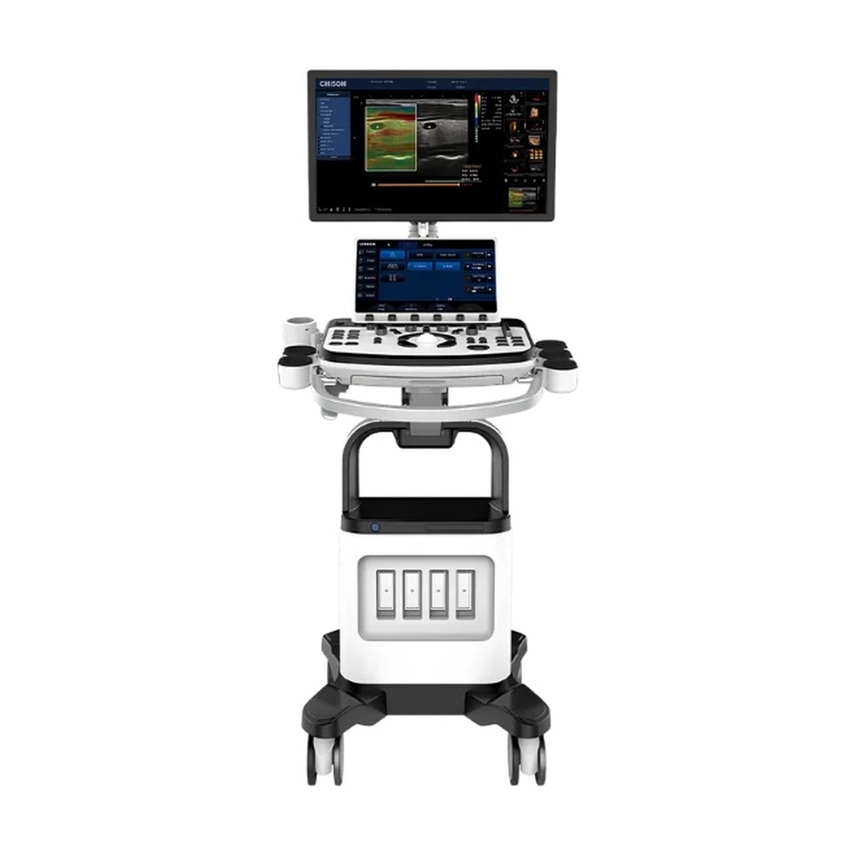 Ultrasonido CHISON XBit 90 con 3 transductores: convexo, lineal y vaginal